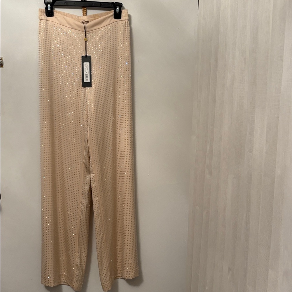 Kobi Halperin
Lane Embellished Silk-Blend Wide-Leg Pants